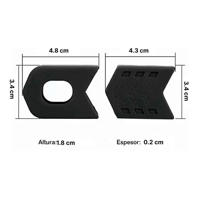 Protector Biela Bicicleta Silicon Crank Mtb Ciclismo 4 Pzas