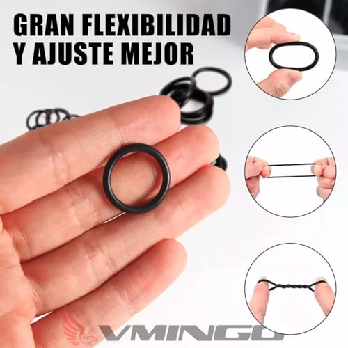 Vmingo Estuche O-ring kit 24 Tamaño 1200pz Anillo Goma Junta Sello liga Presión