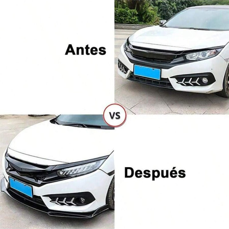 Lip 5pzs Splitter Delantero Universal Pico Facia Plastico