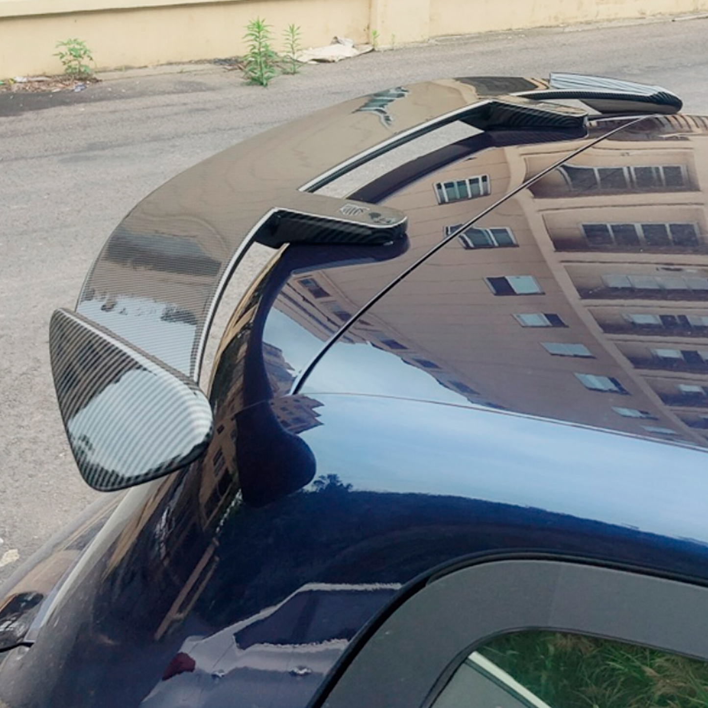 Aleron Hatchback Sport Fibra Carbono Embellecedor Universal
