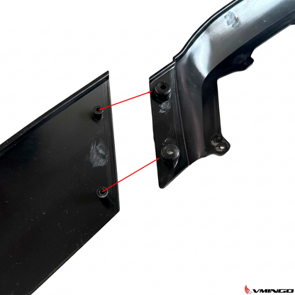 Lip Delantero Tipo Cupra Leon Seat Ibiza Universal Negro 3pz