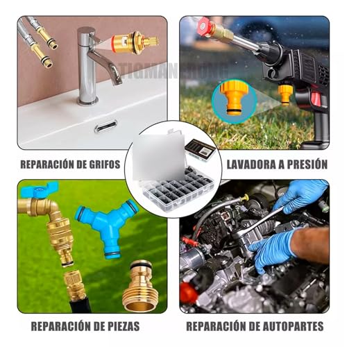 Vmingo Estuche O-ring kit 24 Tamaño 1200pz Anillo Goma Junta Sello liga Presión