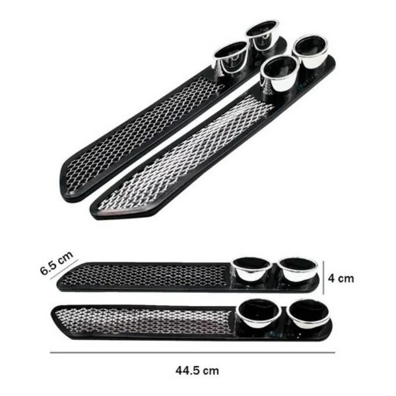 Vista Tubo Escape Par Auto Pegote Simulador Decorativo