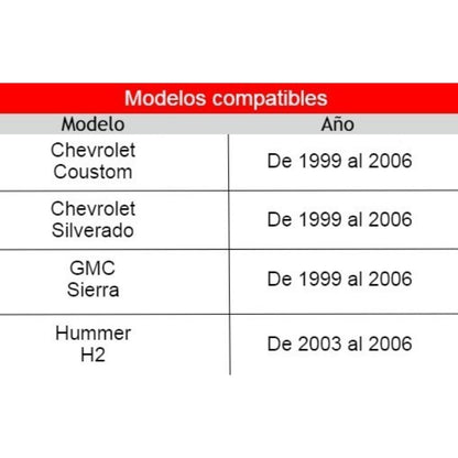 Manija Puerta Exterior Bisel Chevrolet Gmc Hummer Tapa