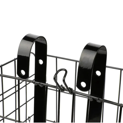 Canasta Bicicleta Soporte Plegable Canastilla Rejilla Acero