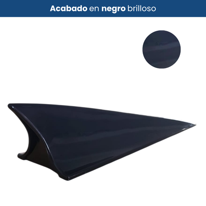 Antena Auto Aleta Tiburon Cubierta Decorativa Negro 30cm