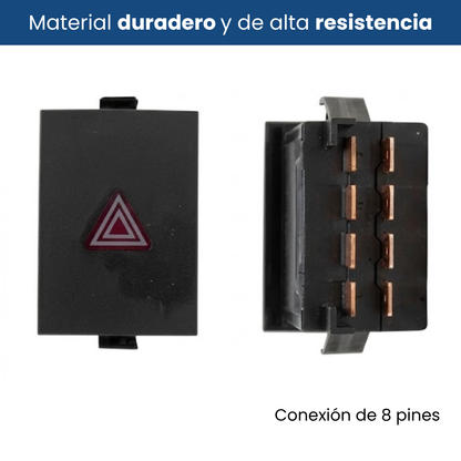Switch Boton Intermitentes Luces Vw Pointer 1994-2010 8Pines