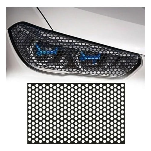 Sticker Calavera Faro Panal Hexagono Universal