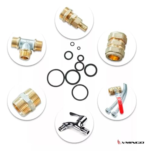 Vmingo Estuche O-ring kit 24 Tamaño 1200pz Anillo Goma Junta Sello liga Presión