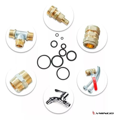 Vmingo Estuche O-ring kit 24 Tamaño 1200pz Anillo Goma Junta Sello liga Presión