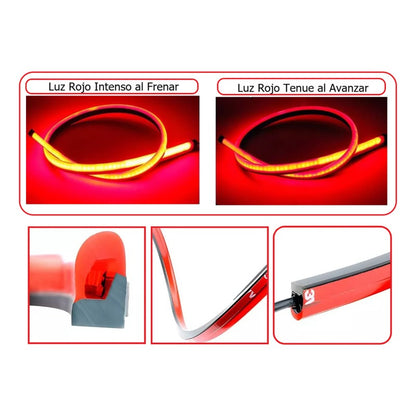 Luz  Led Trasera Stop Freno Tira Auto Decorativa Universal