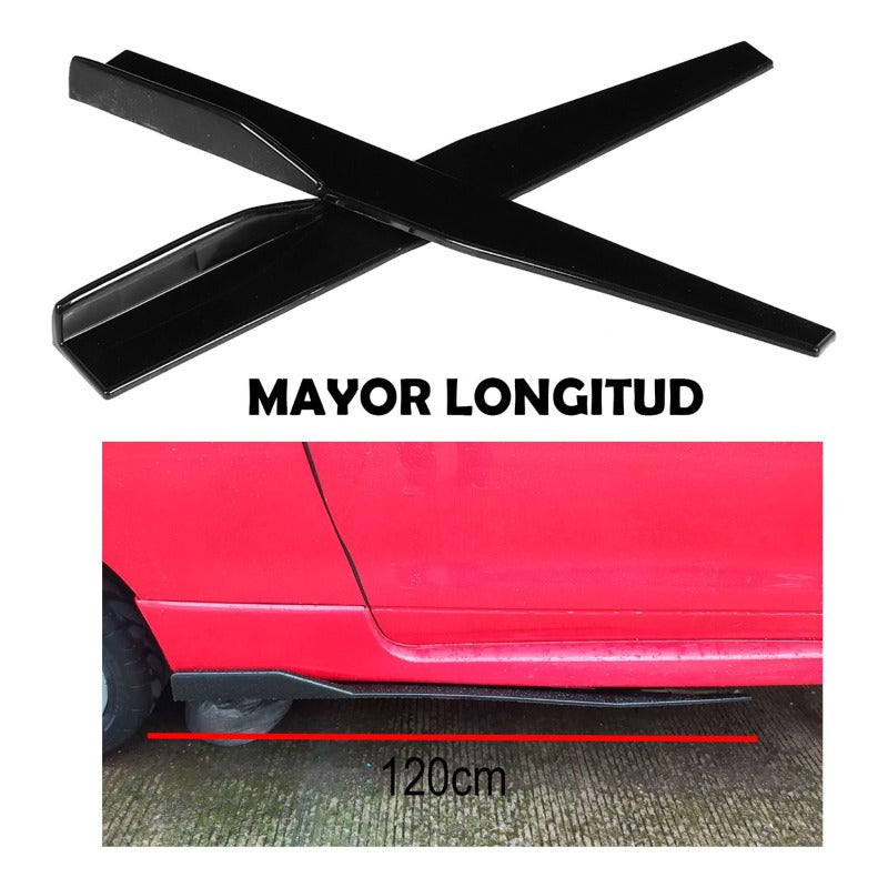 Escalon Lateral Faldon 120cm Estribo Auto Universal Kit 2pz