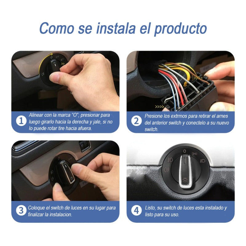 Euroswitch Perilla Luz Para Jetta A4 Golf Polo Vento Beetle