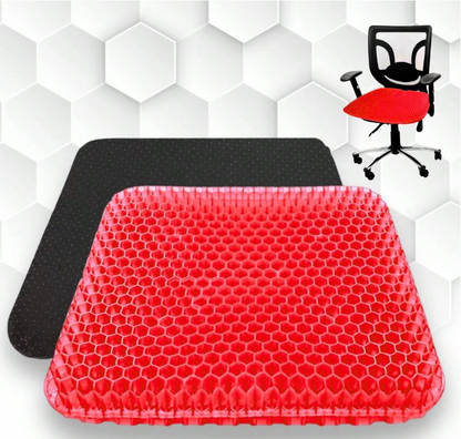 Cojin Gel Panal Ergonomico Silicon Asiento Comodo Auto Silla