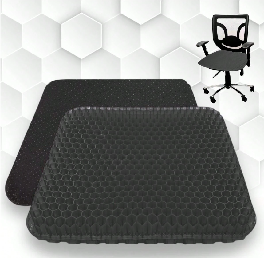 Cojin Gel Panal Ergonomico Silicon Asiento Comodo Auto Silla
