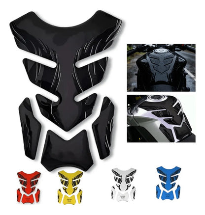 Sticker 3d Protector Cubre Tanque Moto Calcomania Flama Pescado Fishbone