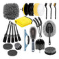 Kit 23pz Limpieza Coche Esponja Almohadillas Pulidoras Gris