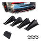 Spoiler Difusor Doble Trasero Universal Aleta Auto Canards