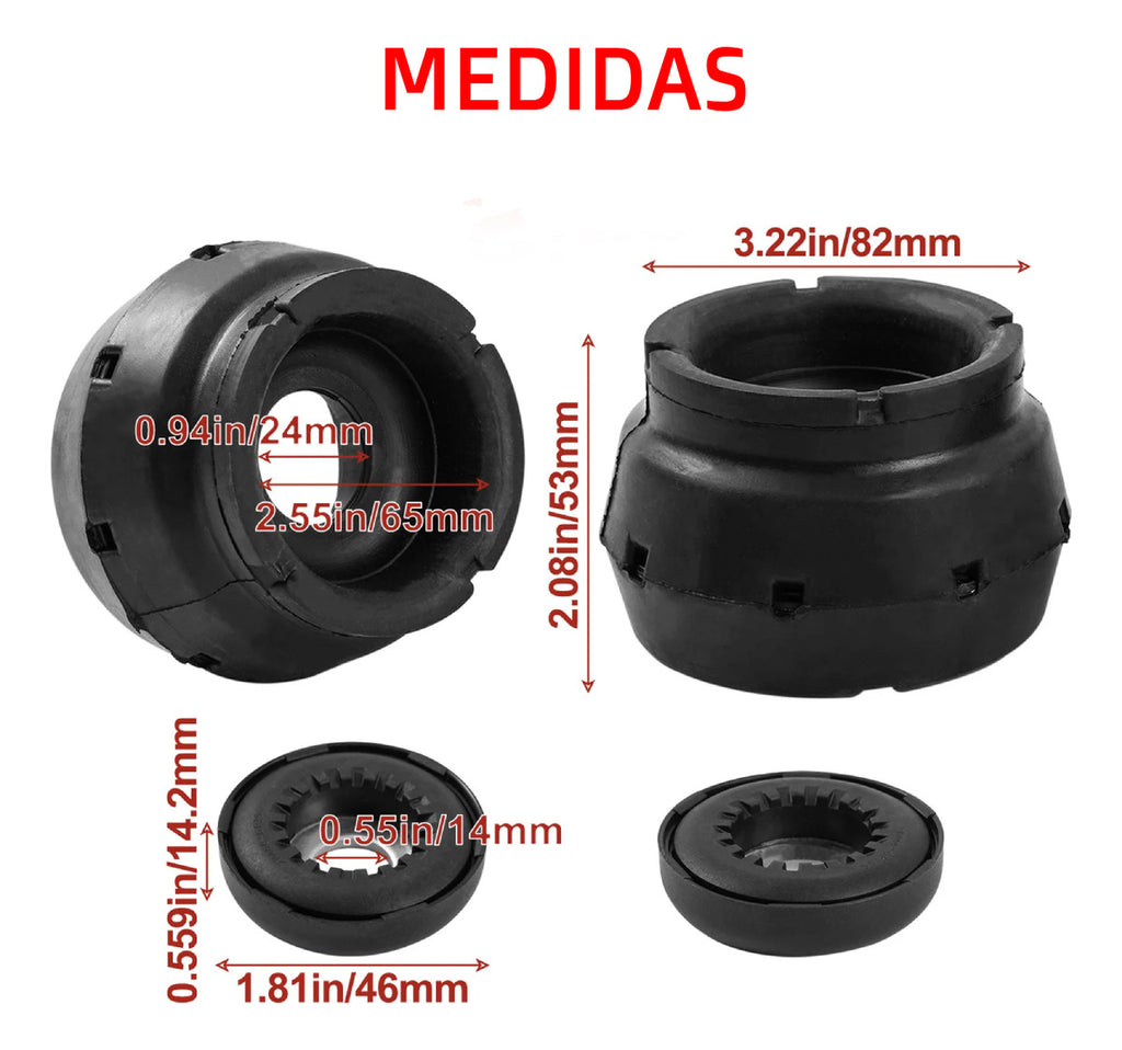 Par Base Amortiguador Delantero Balero Vw Jetta A4 1998 2015