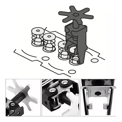 Compresor De Válvulas Universal Motor Acero Opresor De Resortes Extractor Poleas Baleros