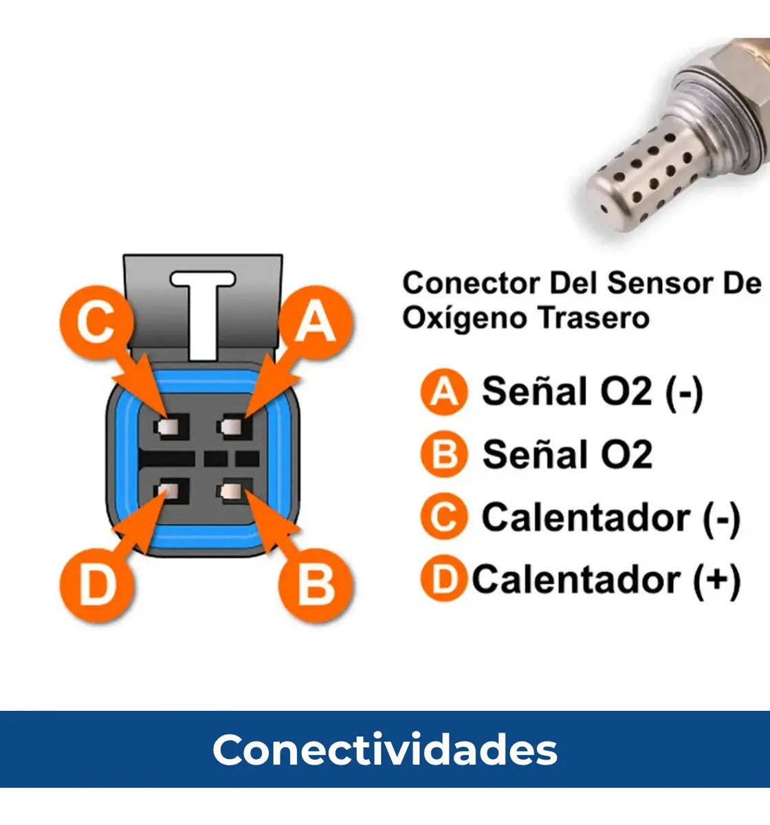 Sensor Oxigeno Chevy C2 2004-2009 Gmc Cadillac 25360991