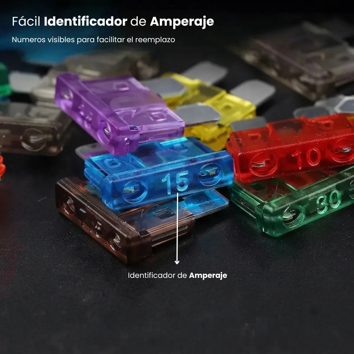 Kit 300 Piezas Fusibles Automotrices Cuchilla Con Caja Pinza