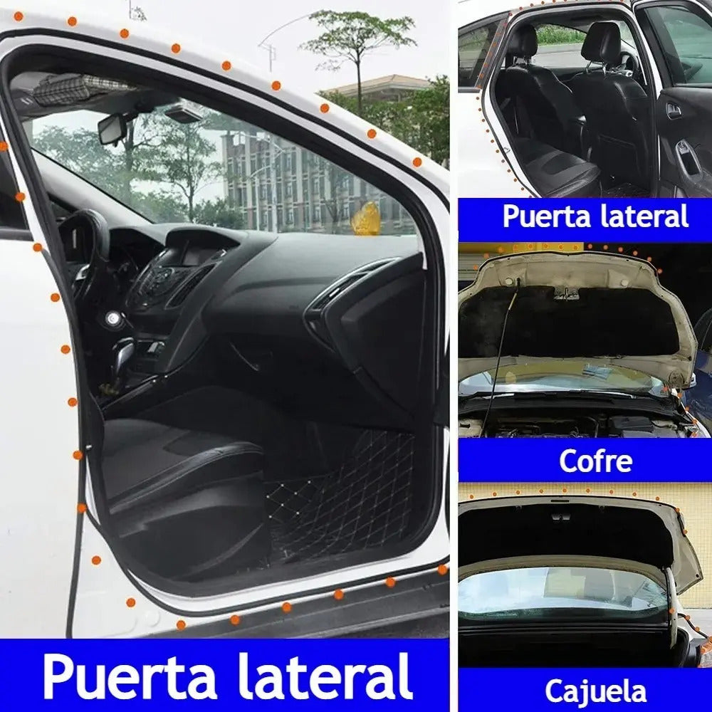 10m Cinta Protector Hule Sellado Puerta Borde Auto Tipo B