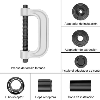Prensa Rotula Kit 4 En 1 Instalador Montar Desmontar Buje 2wd 4wd