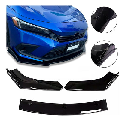 Lip 3 Piezas Civic Jetta Plástico Facia Delantero Splitter
