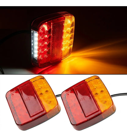 Par Calavera Plafon Led Trasera Grua Camión Remolque 12/24v