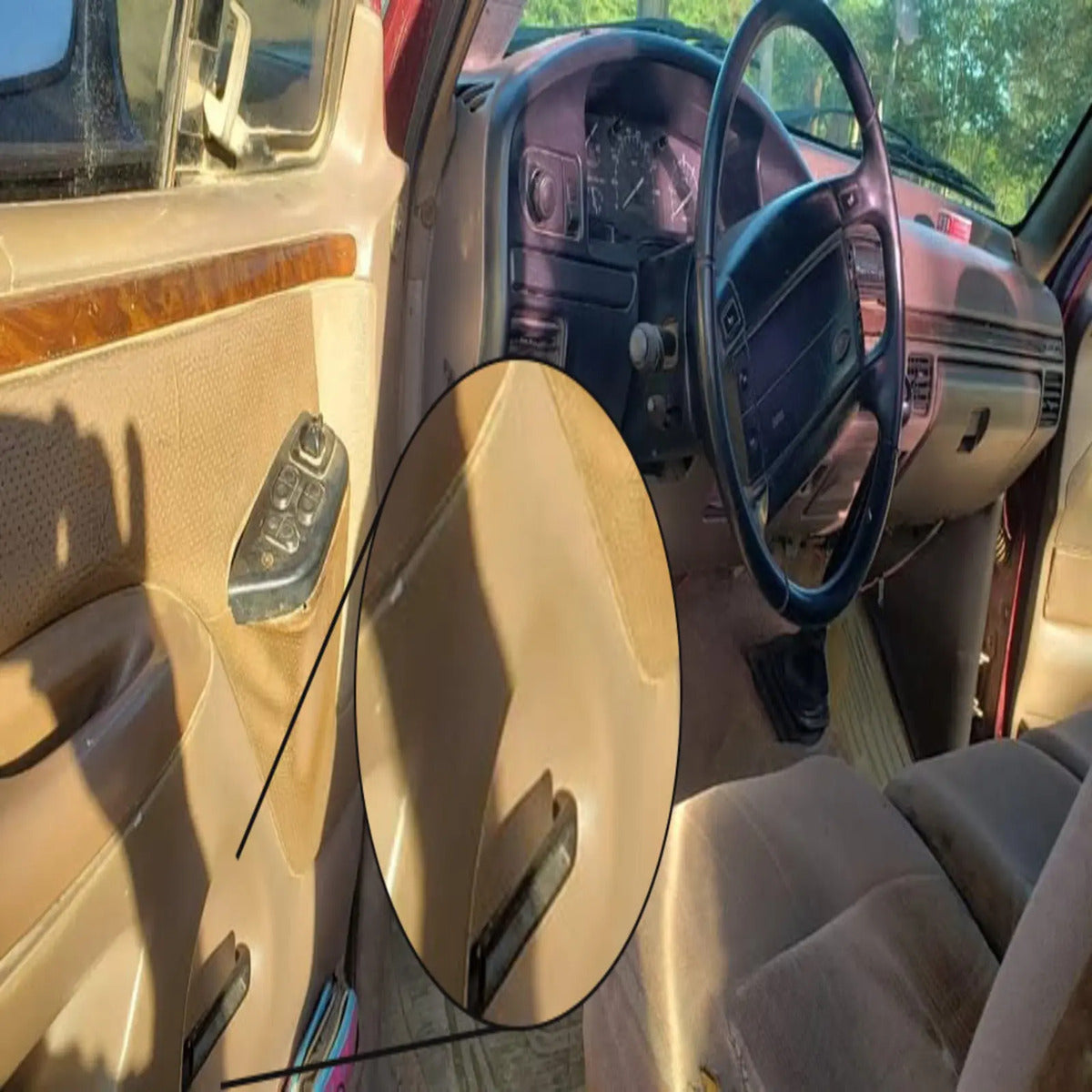 Par Repuesto Manija Puerta Interior Ford F150 F250 87-96