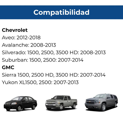 Par Manija Asiento Ajuste Reclinable Chevrolet Aveo 12-18
