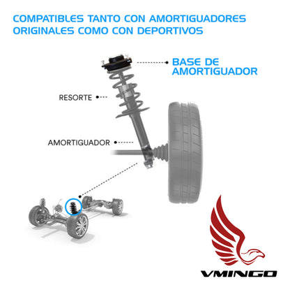 Par Base Amortiguador Delantero Balero Vw Jetta A4 1998 2015