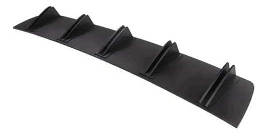 Spoiler Trasero Difusor Universal 5 Aletas Auto Bumper Facia