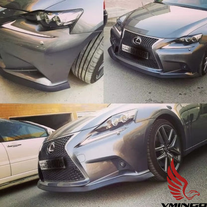 Lip Universal Samurai Facia Faldon Flexible Estribo Spoiler Negro Liso