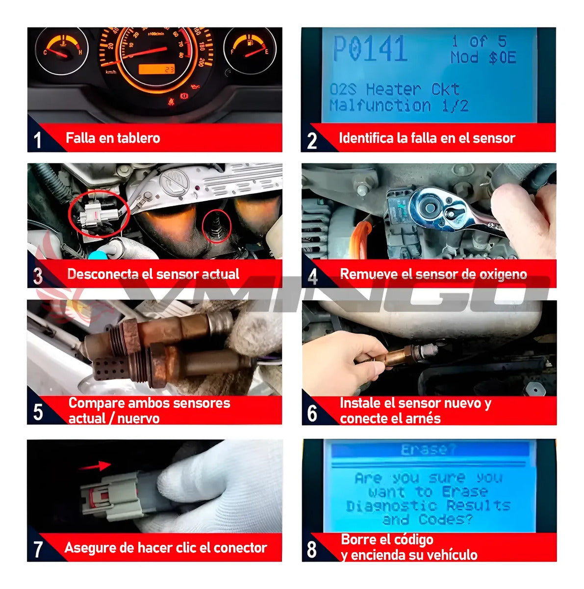 Sensor Oxigeno Aveo Spark Matiz Optra 1.2 1.6 2006-2015