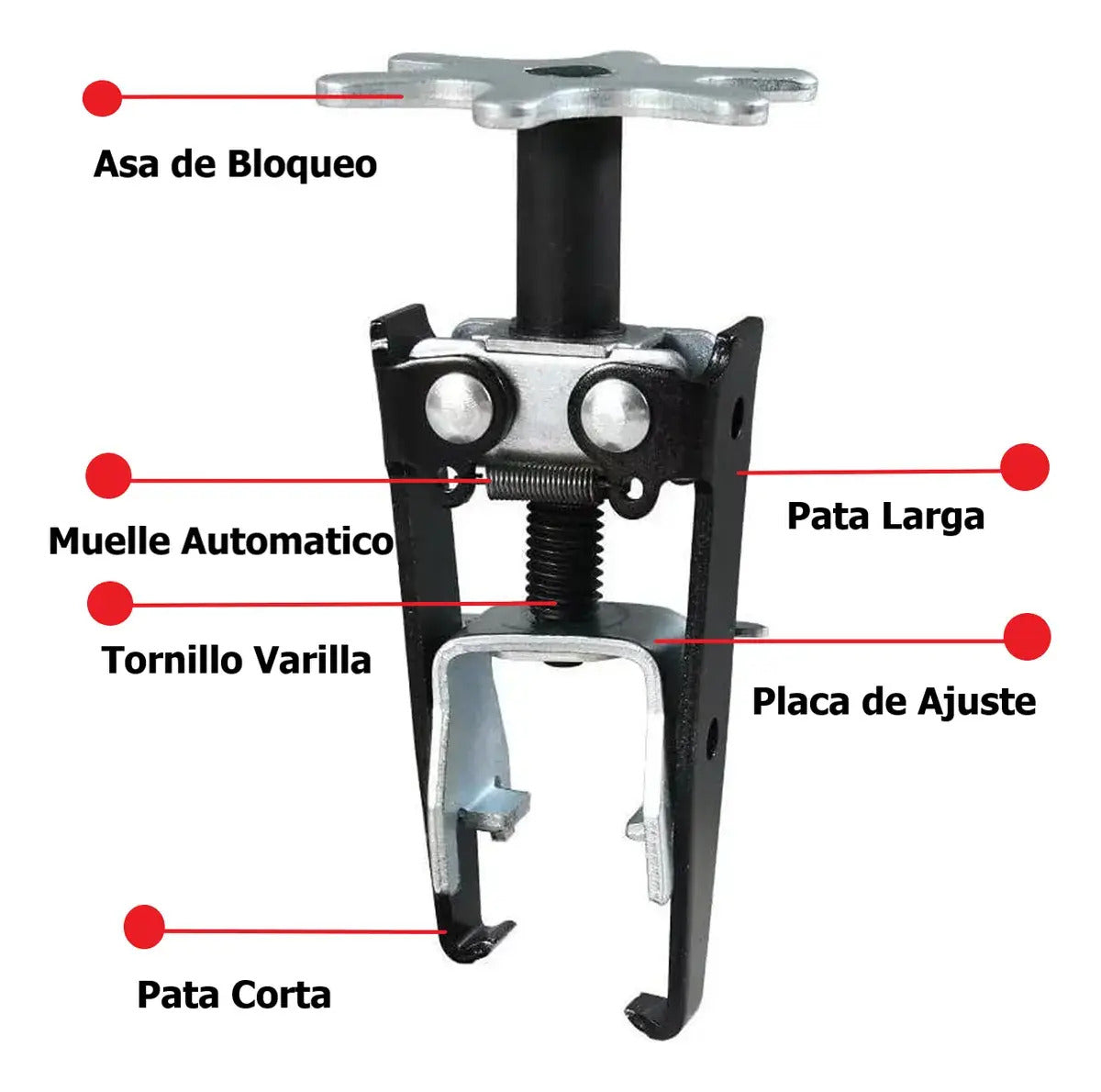 Compresor De Válvulas Universal Motor Acero Opresor De Resortes Extractor Poleas Baleros