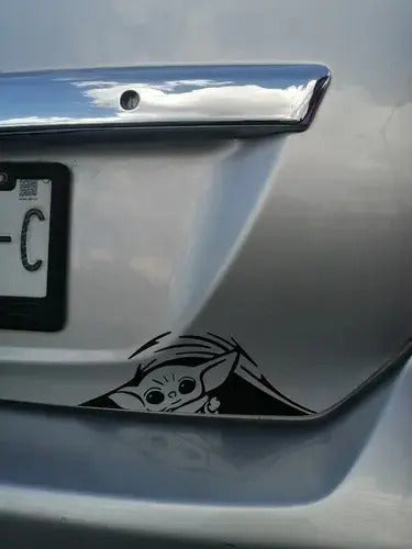 Sticker Baby Yoda Grogu Star Wars Mandalorian Cajuela