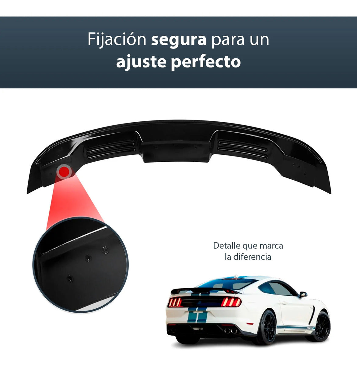 Embellecedor Cajuela Ford Mustang Shelby Gt500 2015-2021 Abs