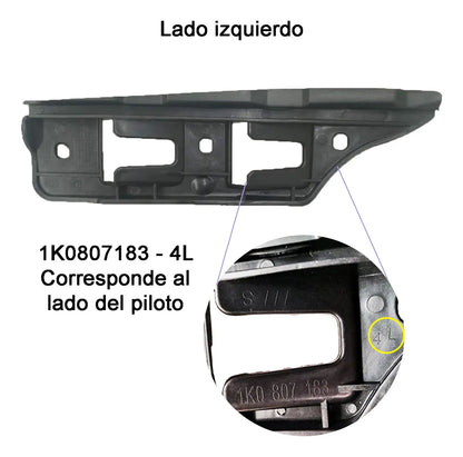 Par Guias Soporte Facia Defensa Delantera Vw Bora 2005-2010