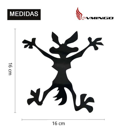 Calcomanía Coyote Estampado Sticker Auto Suv Moto Universal