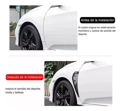 Toma Aire Simulador Decorativa Deportiva Cofre Universal Par
