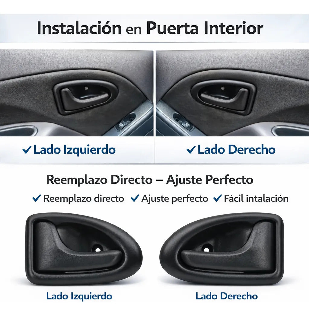 Manija Interior Par Delantero Nissan Platina Clio 2002-2010