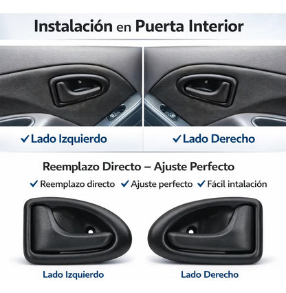 Manija Interior Par Delantero Nissan Platina Clio 2002-2010