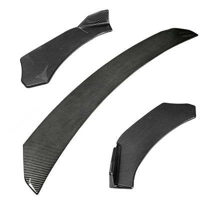 Lip Fibra Carbono Splitter Universal Plastico Delantero 3pzs
