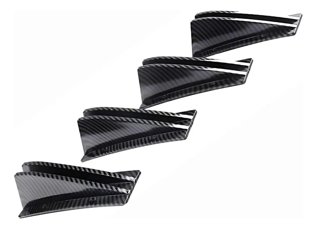 Spoiler Difusor Doble Trasero Universal Aleta Auto Canards