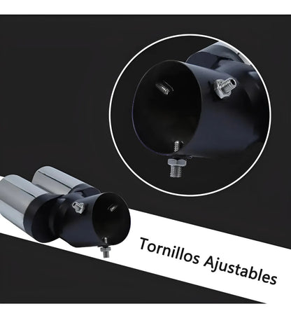 Punta Escape Colilla Tubo Terminal Universal Auto Acero Inox