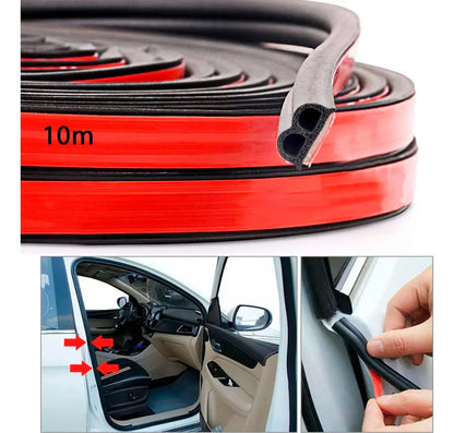 10m Cinta Protector Hule Sellado Puerta Borde Auto Tipo B