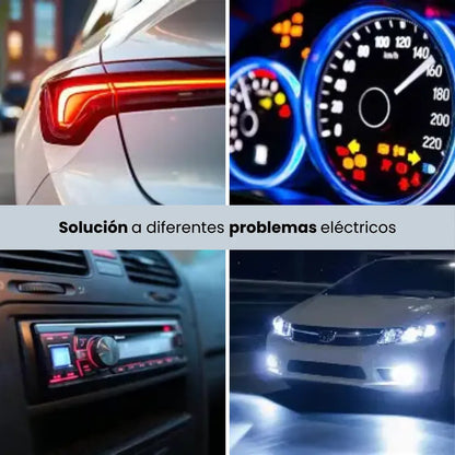 Kit 300 Piezas Fusibles Automotrices Cuchilla Con Caja Pinza