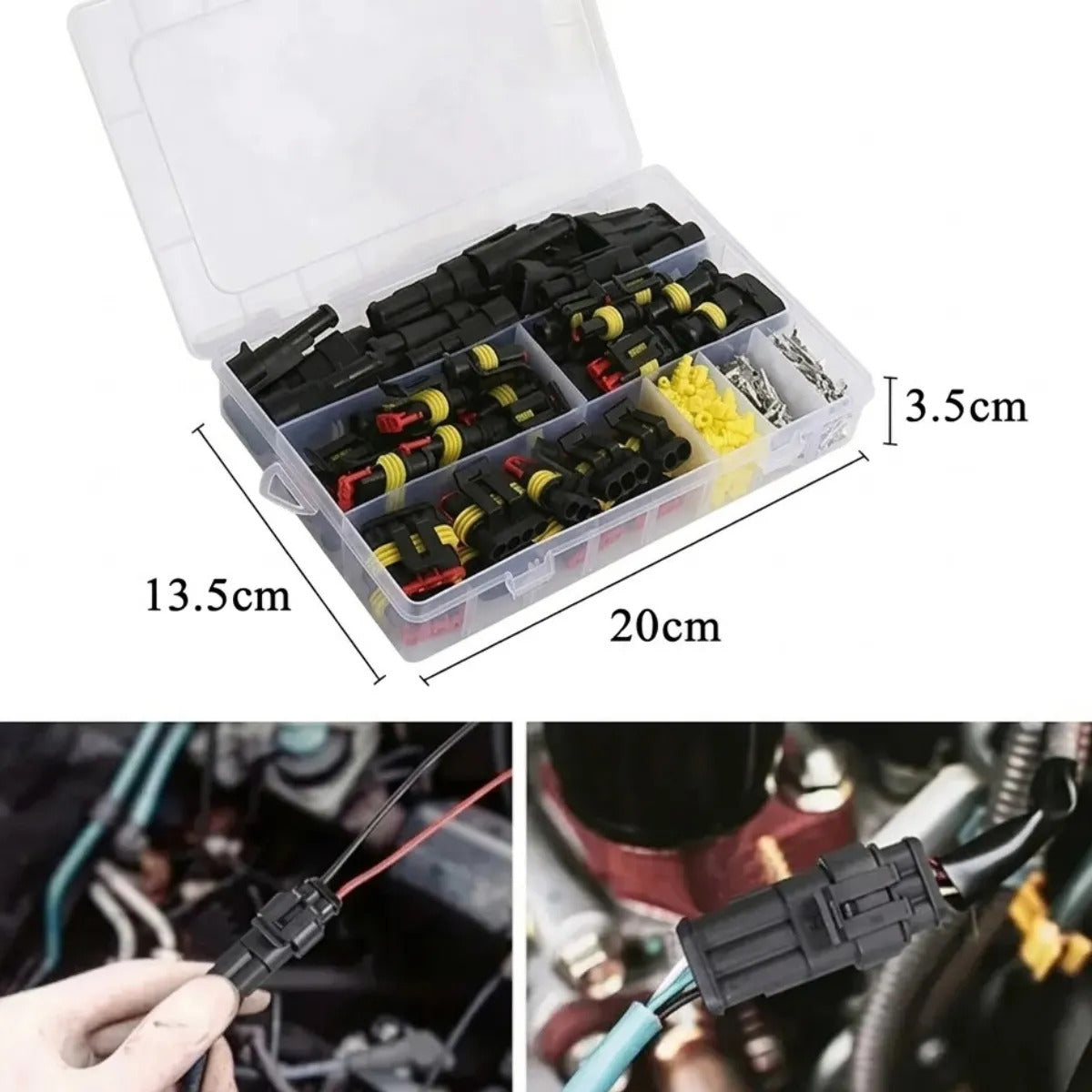 Conector Impermeable Automotriz 1-4 Pines 352 Pz Terminales